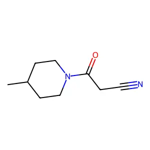 3-(4-Methylpiperidino)-3-oxopropanenitrile structure