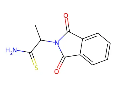 2-(1,3-Dioxoisoindol-2-yl)propanethioamide structure