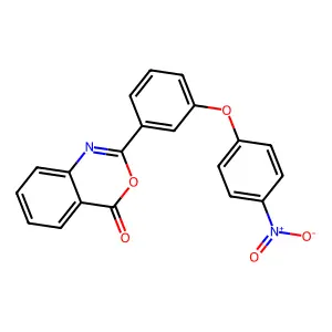 2-[3-(4-Nitrophenoxy)phenyl]-3,1-benzoxazin-4-one structure