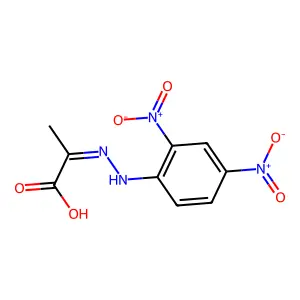 2-(2,4-Dinitrophenylhydrazono)propanoic acid structure