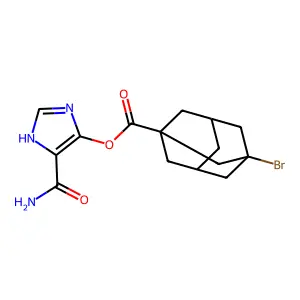 4-Carbamoyl-1H-imidazol-5-yl 3-bromoadamantane-1-carboxylate structure