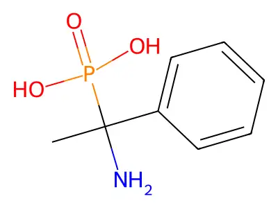 Phosphonic acid, (1-amino-1-phenylethyl)- structure