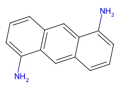 1,5-Anthracenediamine structure