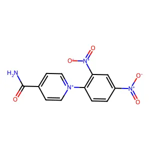 1-(2,4-Dinitrophenyl)pyridin-1-ium-4-carboxamide structure