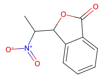 3-(1-nitroethyl)-2-benzofuran-1(3H)-one structure