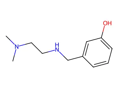 3-({[2-(Dimethylamino)ethyl]amino}methyl)phenol structure
