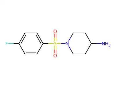 1-(4-Fluoro-benzenesulfonyl)-piperidin-4-ylamine structure
