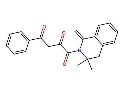1-(3,4-Dihydro-3,3-dimethyl-1-methylene-2(1H)-isoquinolinyl)-4-phenyl-1,2,4-butanetrione structure