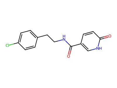 N-[2-(4-chlorophenyl)ethyl]-6-oxo-1H-pyridine-3-carboxamide structure