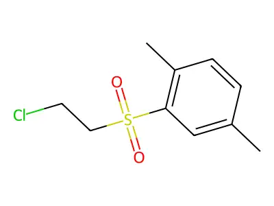 2-(2-Chloroethanesulfonyl)-1,4-dimethylbenzene structure