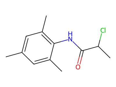 2-chloro-N-(2,4,6-trimethylphenyl)propanamide structure