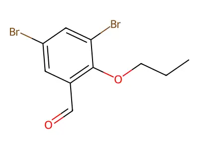 3,5-Dibromo-2-propoxybenzaldehyde structure