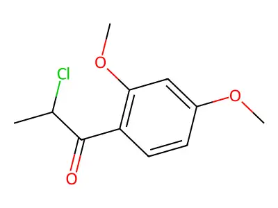 2-Chloro-1-(2,4-dimethoxyphenyl)propan-1-one structure
