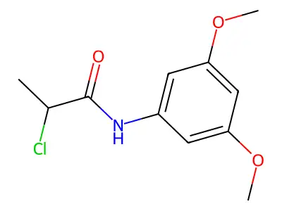 2-chloro-N-(3,5-dimethoxyphenyl)propanamide structure