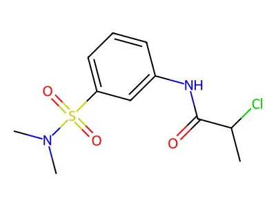 2-chloro-N-[3-(dimethylsulfamoyl)phenyl]propanamide structure