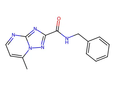 N-benzyl-7-methyl-[1,2,4]triazolo[1,5-a]pyrimidine-2-carboxamide structure