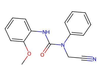 1-(Cyanomethyl)-3-(2-methoxyphenyl)-1-phenylurea structure