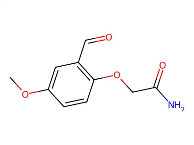 2-(2-Formyl-4-methoxyphenoxy)acetamide structure
