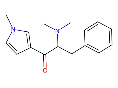 2-(Dimethylamino)-1-(1-methyl-1H-pyrrol-3-yl)-3-phenyl-1-propanone structure