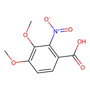 3,4-Dimethoxy-2-nitrobenzoic acid structure