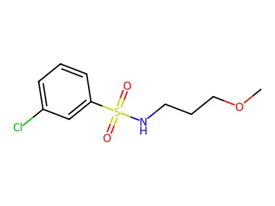 3-chloro-N-(3-methoxypropyl)benzene-1-sulfonamide structure