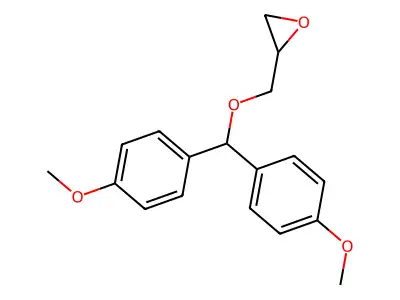 2-{[Bis(4-methoxyphenyl)methoxy]methyl}oxirane structure