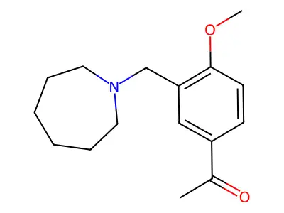 1-[3-(Azepan-1-ylmethyl)-4-methoxyphenyl]ethanone structure