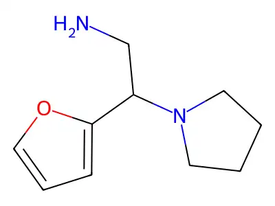 (2S)-2-(furan-2-yl)-2-pyrrolidin-1-ylethanamine structure