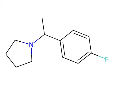 1-[1-(4-Fluorophenyl)ethyl]pyrrolidine structure