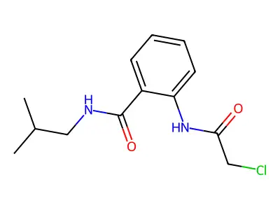 2-(2-chloroacetamido)-N-(2-methylpropyl)benzamide structure