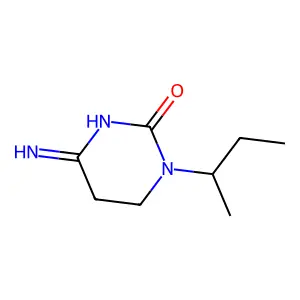 2(1H)-Pyrimidinone, 4-amino-5,6-dihydro-1-(1-methylpropyl)- structure