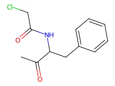 2-chloro-N-(3-oxo-1-phenylbutan-2-yl)acetamide structure