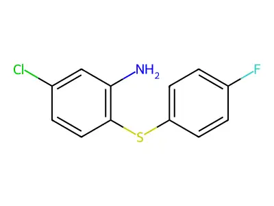 5-Chloro-2-[(4-fluorophenyl)sulfanyl]aniline structure
