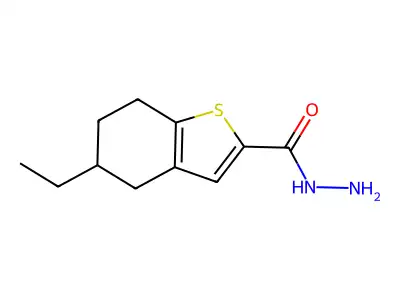 5-Ethyl-4,5,6,7-tetrahydro-1-benzothiophene-2-carbohydrazide structure