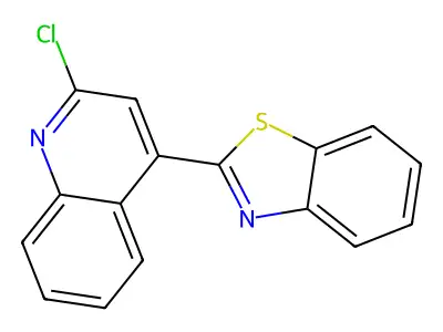 4-(1,3-Benzothiazol-2-yl)-2-chloroquinoline structure