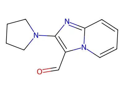 2-Pyrrolidin-1-ylimidazo[1,2-a]pyridine-3-carbaldehyde structure