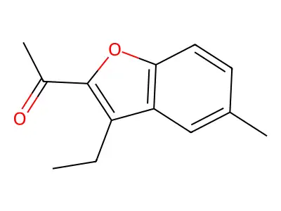 1-(3-Ethyl-5-methyl-1-benzofuran-2-yl)ethanone structure