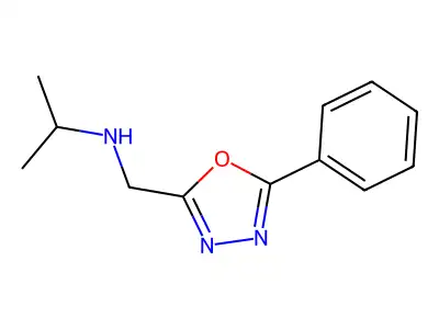 [(5-Phenyl-1,3,4-oxadiazol-2-yl)methyl](propan-2-yl)amine structure