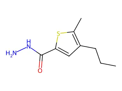 5-Methyl-4-propylthiophene-2-carbohydrazide structure