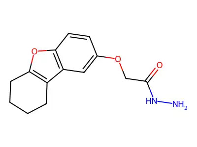 2-(6,7,8,9-Tetrahydrodibenzofuran-2-yloxy)acetohydrazide structure