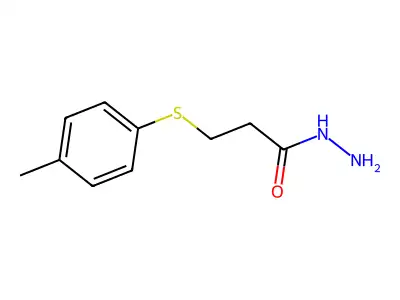 3-[(4-Methylphenyl)thio]propanohydrazide structure