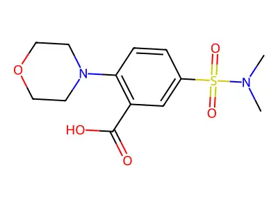 5-(Dimethylsulfamoyl)-2-(morpholin-4-yl)benzoic acid structure