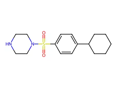 1-(4-Cyclohexylbenzenesulfonyl)piperazine structure