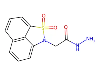 2-(1,1-dioxido-2H-naphtho[1,8-cd]isothiazol-2-yl)acetohydrazide structure
