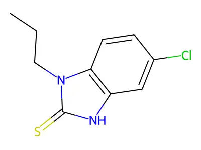 5-chloro-1-propyl-1H-1,3-benzodiazole-2-thiol structure