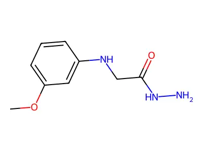N-(3-Methoxyphenyl)glycine hydrazide structure