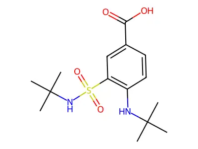 2-Bromo-5-(pyrrolidin-1-ylsulfonyl)benzoic acid structure