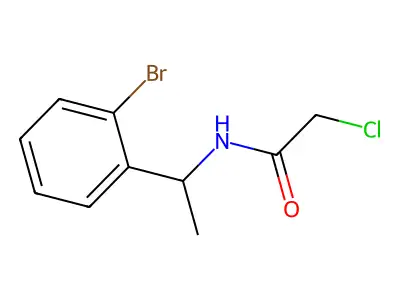 N-(1-(2-bromophenyl)ethyl)-2-chloroacetamide structure
