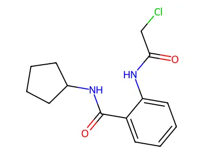 2-(2-chloroacetamido)-N-cyclopentylbenzamide structure