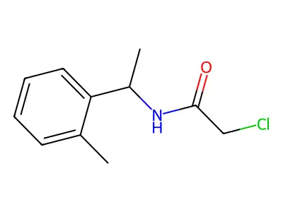 Acetamide, 2-chloro-N-(1-(2-methylphenyl)ethyl)- structure